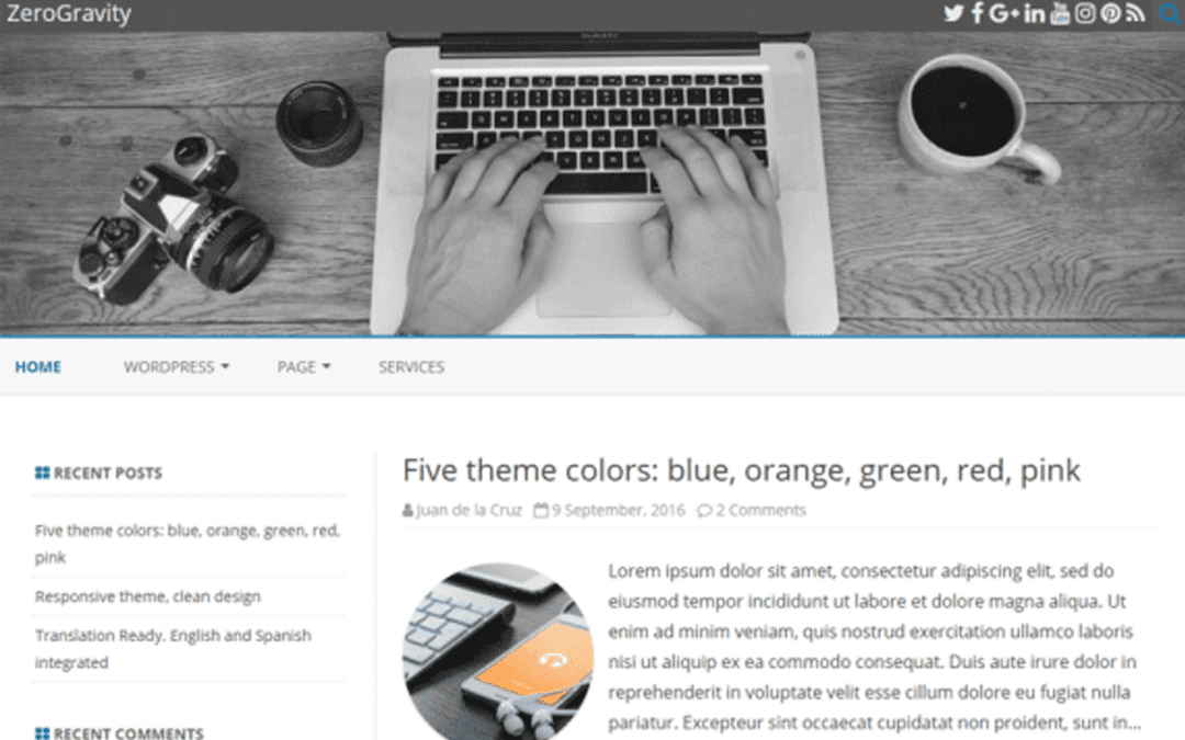 [WordPress] Zerogravity