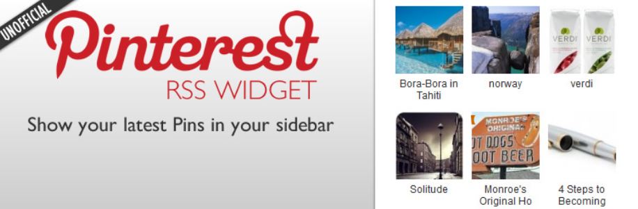 Pinterest Rss Widget