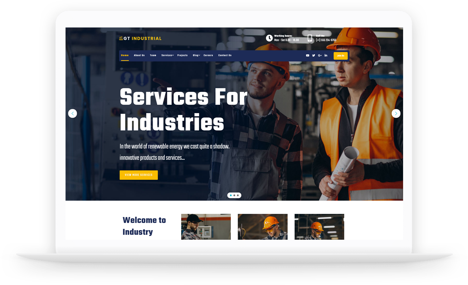 Gt-Industrial-Free-Wordpress-Theme-Elementor