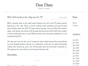 Dear Diary 2