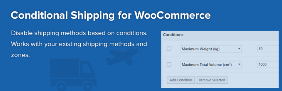 Conditional Shipping For Woocommerce