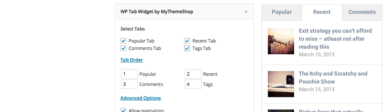 Wp Tab Widget