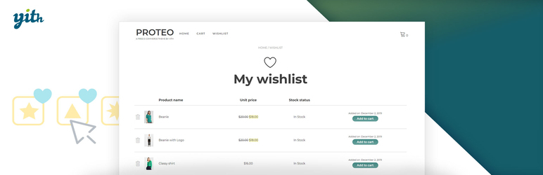 Yith Woocommerce Wishlist