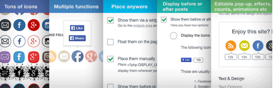 Wordpress Icons Plugin: Social Share Icons &Amp; Social Share Buttons