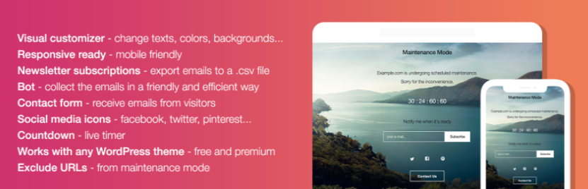 Wordpress Maintenance Mode Plugin: Wp Maintenance Mode