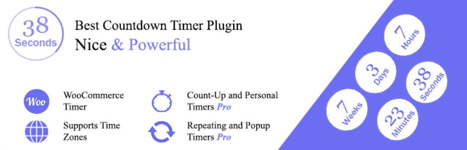 Countdown And Count Up, Woocommerce Sales Timer