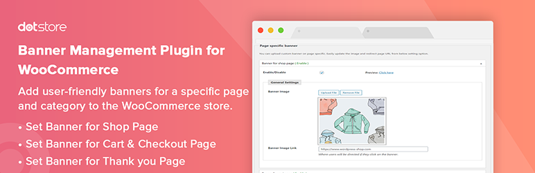 Woocommerce Category Banner Management