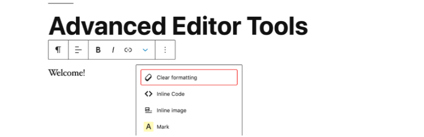 Advanced Editor Tools