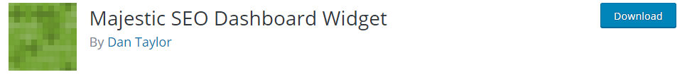 Majestic Seo Dashboard Widget