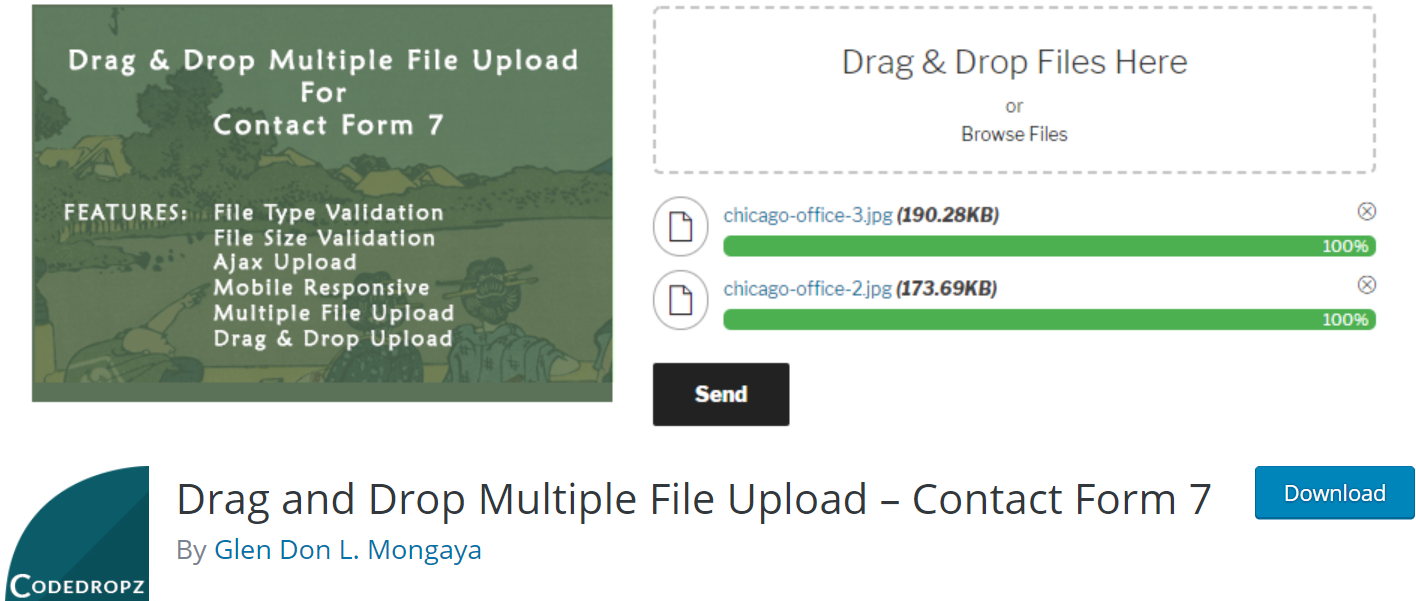 Drag And Drop Multiple File Upload – Contact Form 7