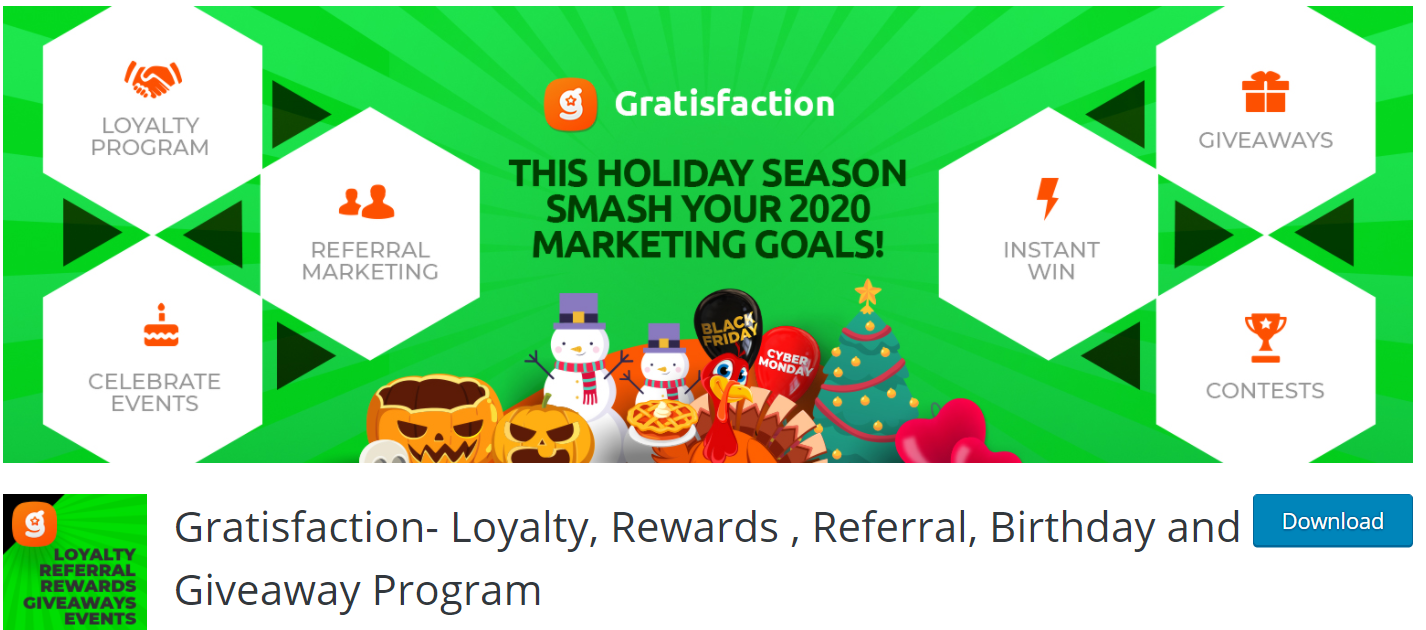 Gratisfaction- Loyalty, Rewards , Referral, Birthday and Giveaway Program