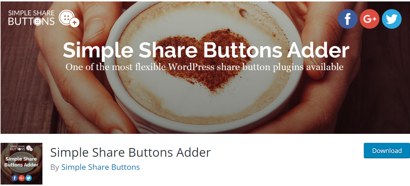 Simple Share Buttons Adder