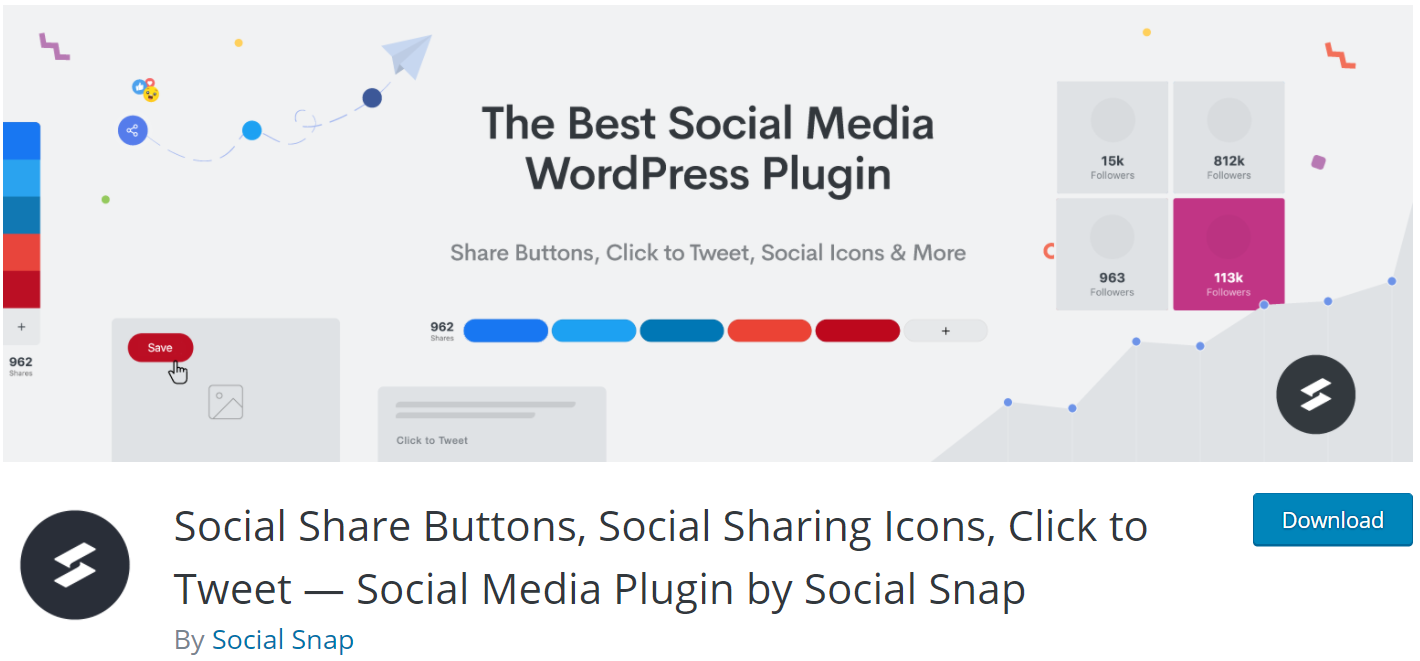 Social Media Plugin By Social Snap
