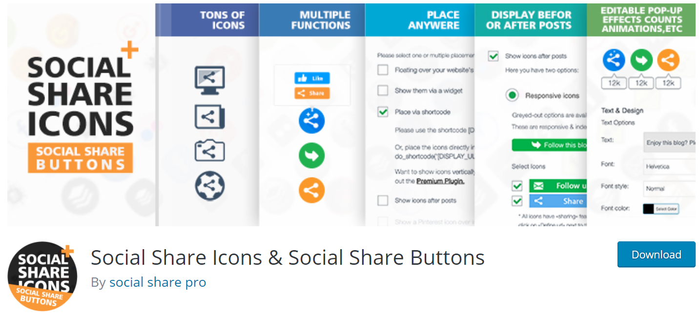 Social Share Icons &Amp; Social Share Buttons