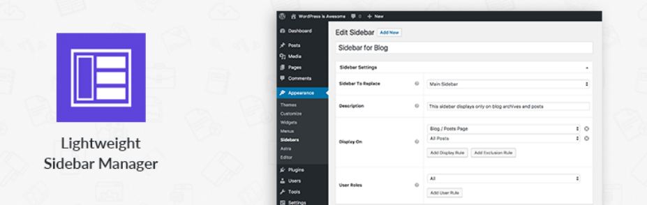 Lightweight Sidebar Manager