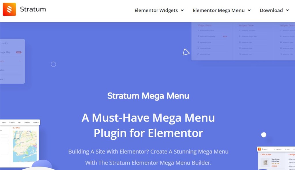 Stratum Elementor Mega Menu