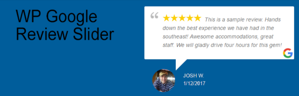 Wp Google Review Slider