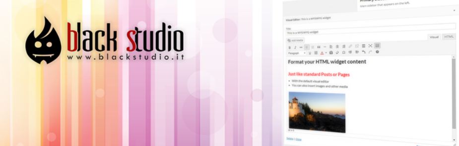Wordpress Widget Plugin: Black Studio Tinymce Widget