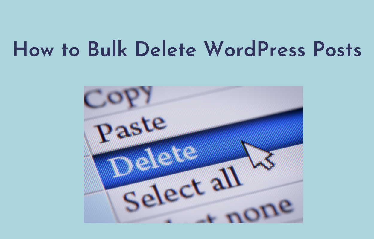 How to Bulk Delete WordPress Posts
