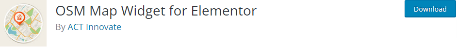 Osm Map Widget For Elementor