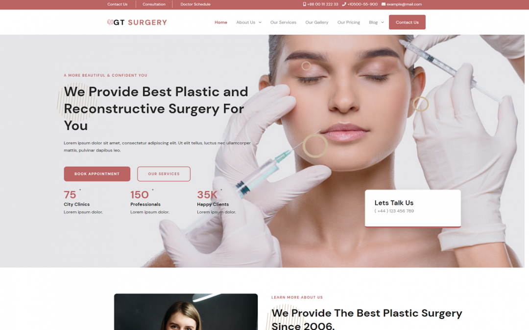 [WordPress] GT Surgery
