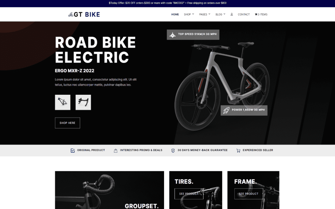 [WordPress] GT Bike