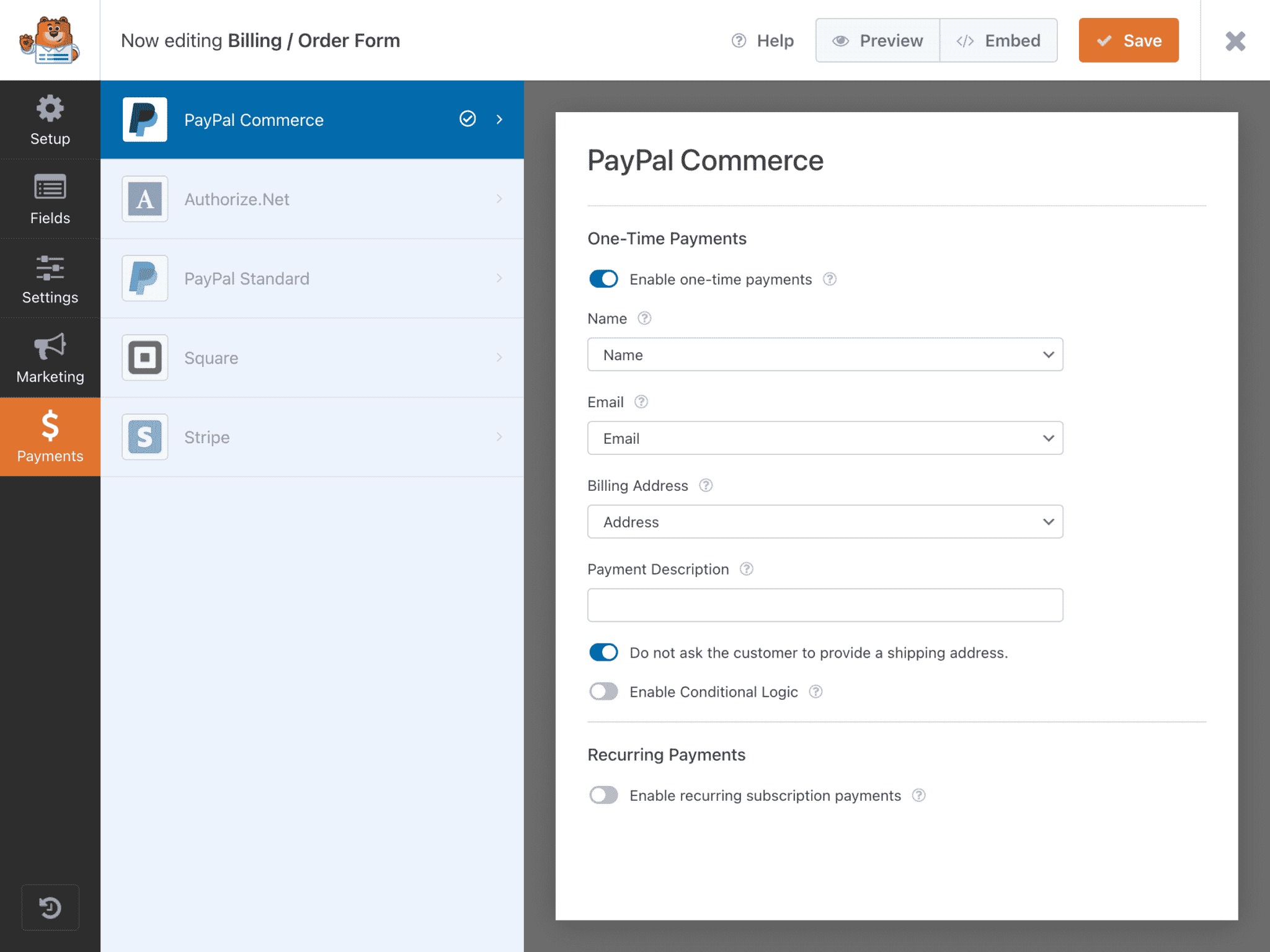 Wpforms Review Features Payment Forms