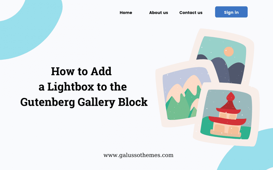 How to Add a Lightbox to the Gutenberg Gallery Block