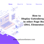 How to Display Gutenberg Blocks in other Page Builders (Divi, Elementor, etc)