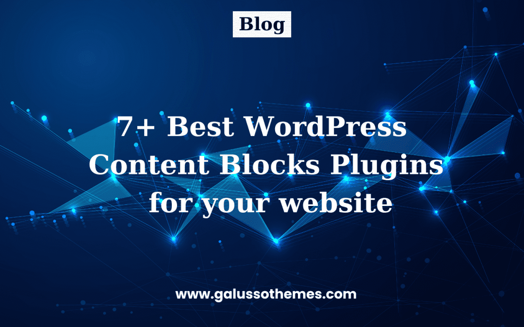WordPress Content Blocks Plugin