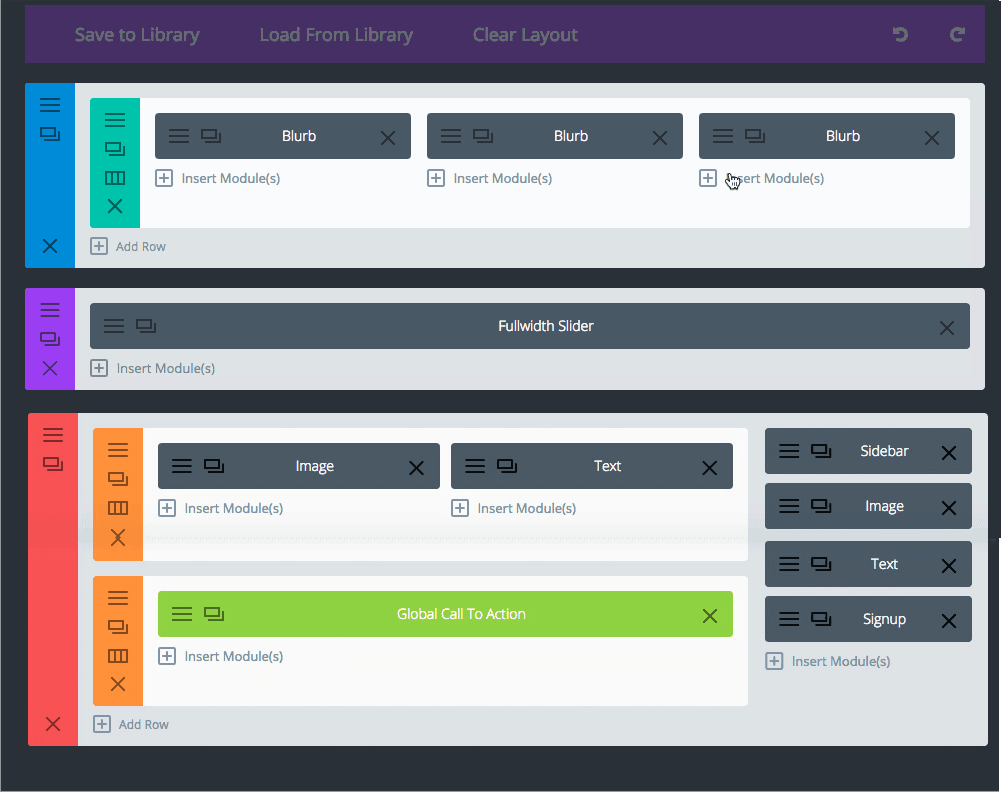 Divi User Interface