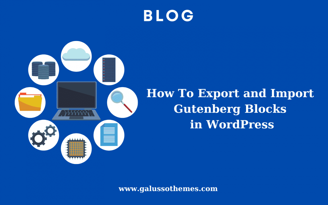 export and import gutenberg block in wordpress