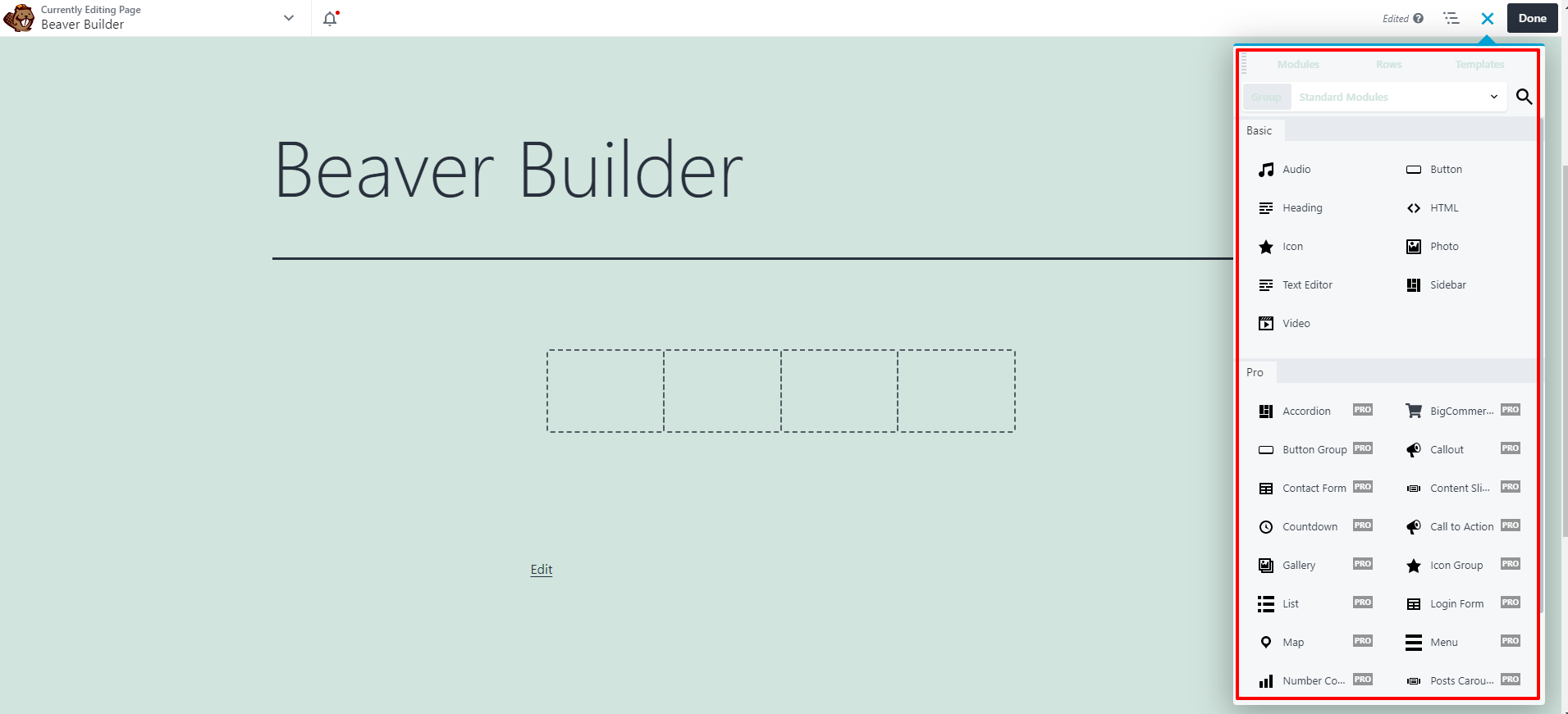 Modules Of Beaver Builder