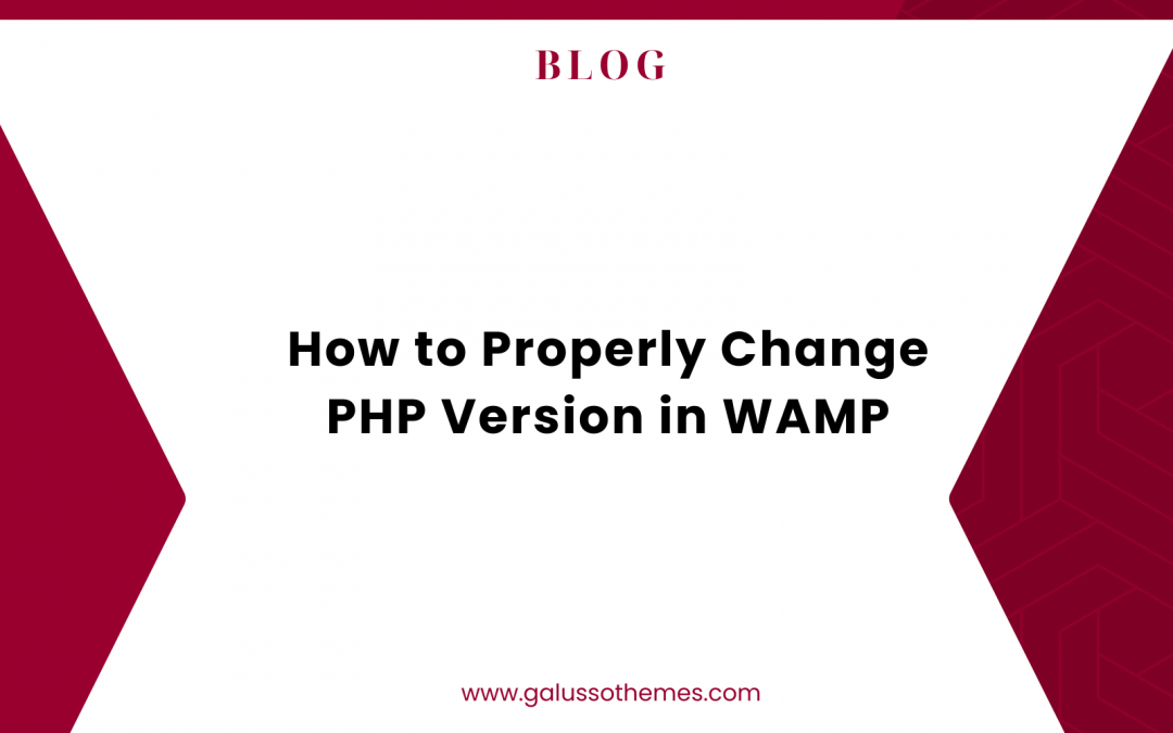 How to Properly Change PHP Version in WAMP