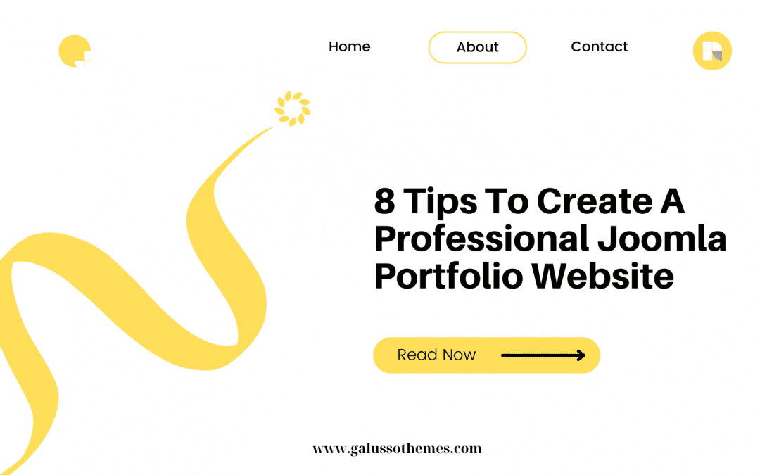 create a professional joomla portfolio website
