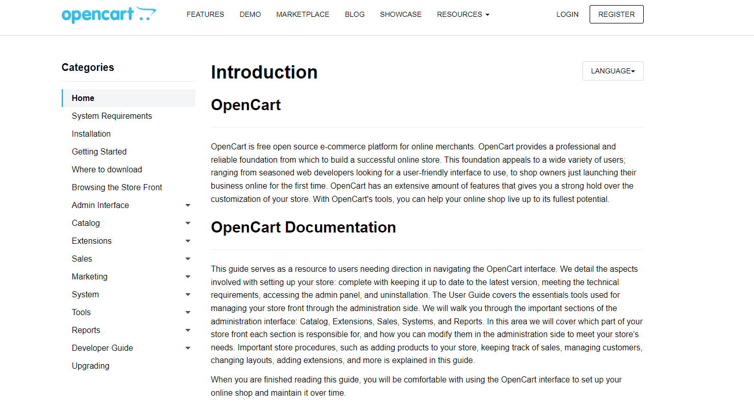 Opencart Documentation