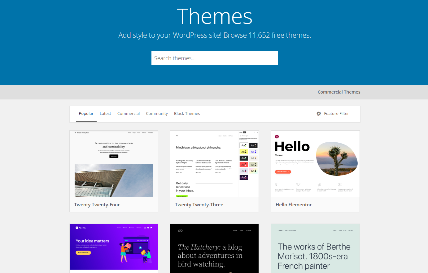 Wordpress Themes Wordpress Org