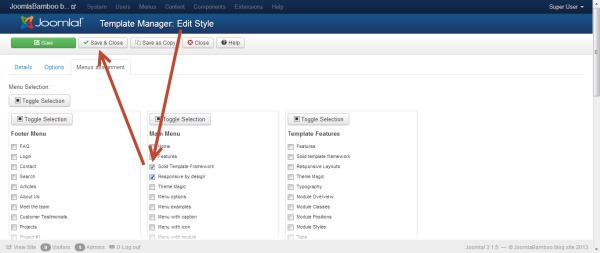 Assigning a Template to a Component