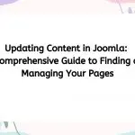 Updating Content in Joomla