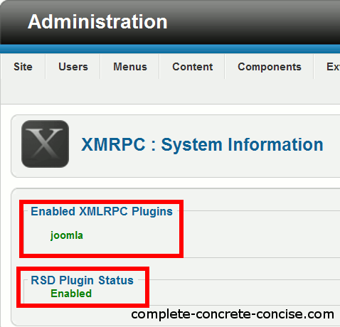 joomla xml rpc
