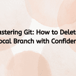 git delete local branch