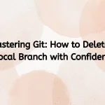 git delete local branch