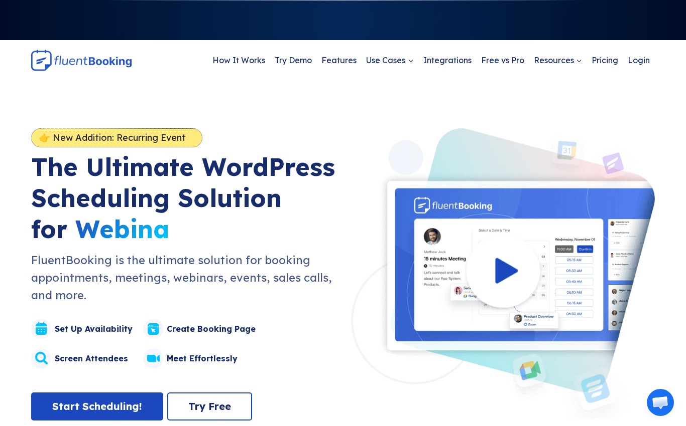 fluentbooking homepage